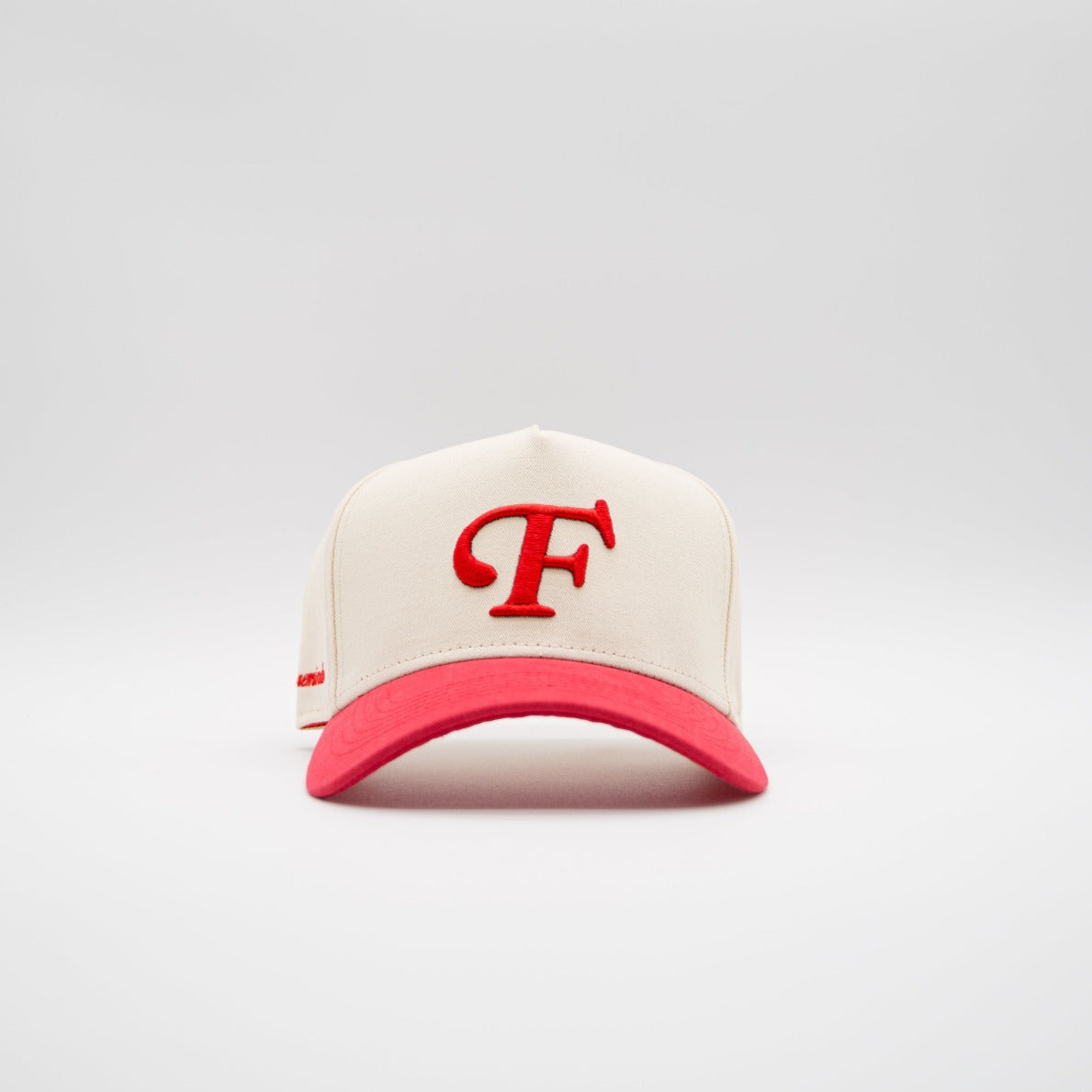 "F" Cap - Red/Cream