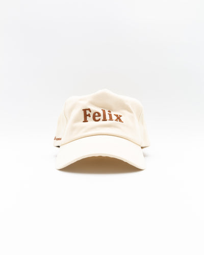 FELIX Unstructured Cap - Cream/Brown