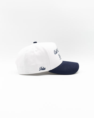 Call Us If You Get Lost Script Cap - White/Navy