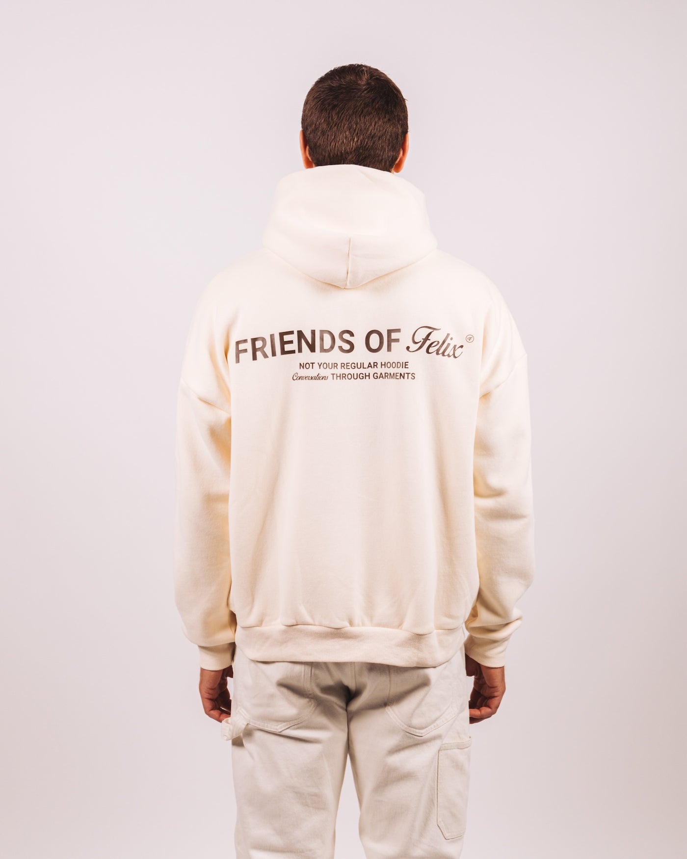 Felix Zip Hoodie - Cream