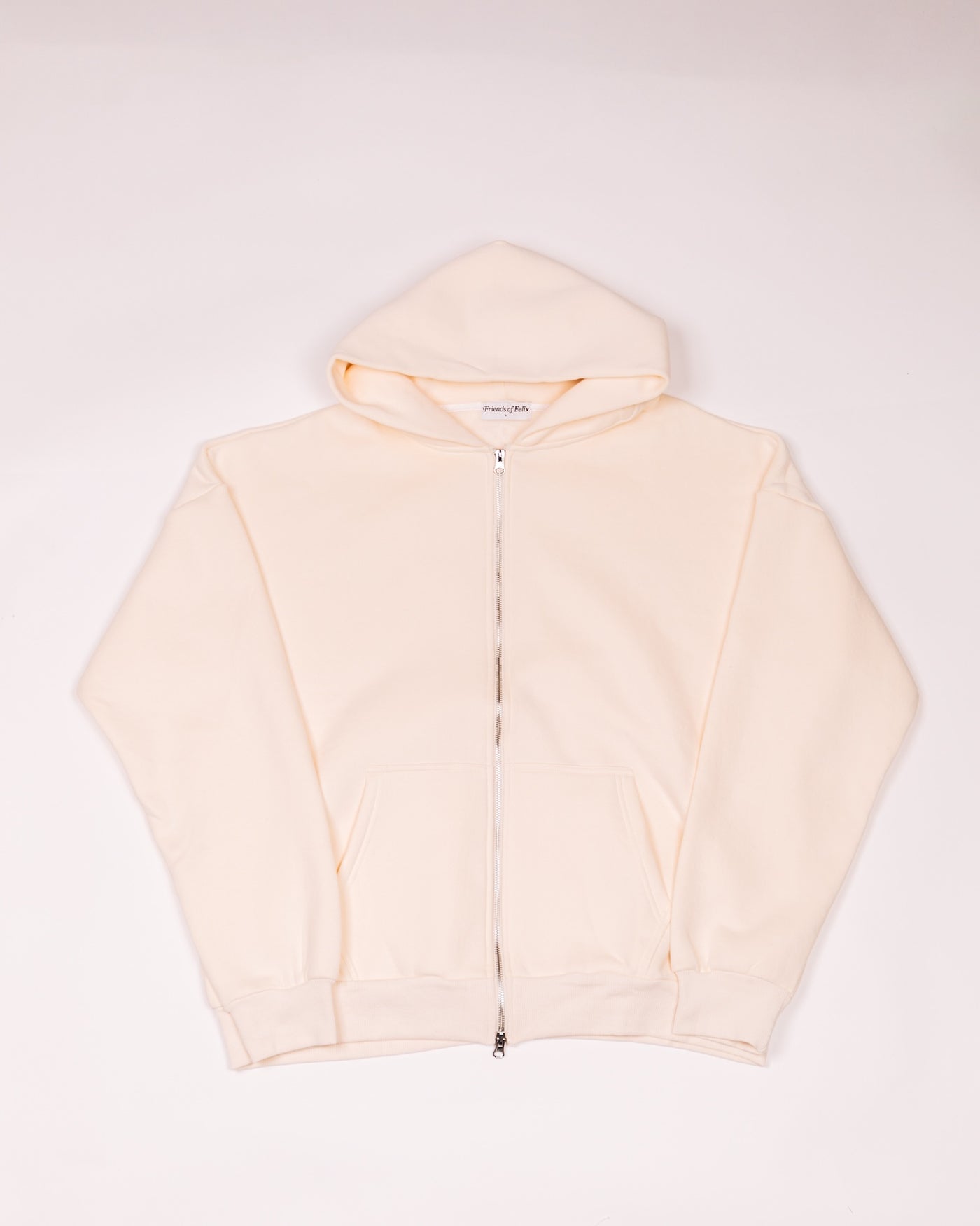 Felix Zip Hoodie - Cream