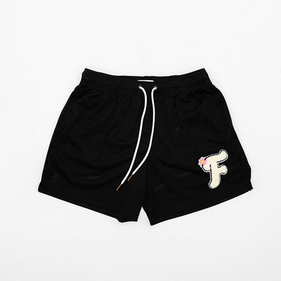 Flower Shop Mesh Shorts - Black