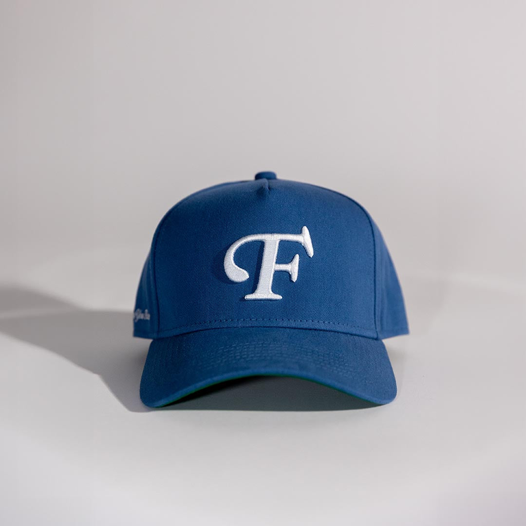 "F" Cap - Washed Blue