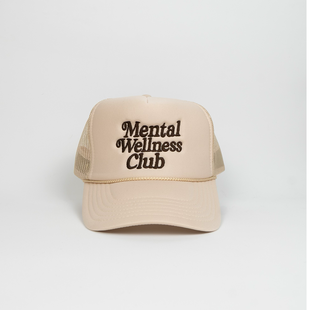 Mental Wellness Club Trucker - Tan/Brown
