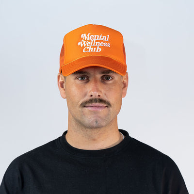Mental Wellness Club Trucker - Orange
